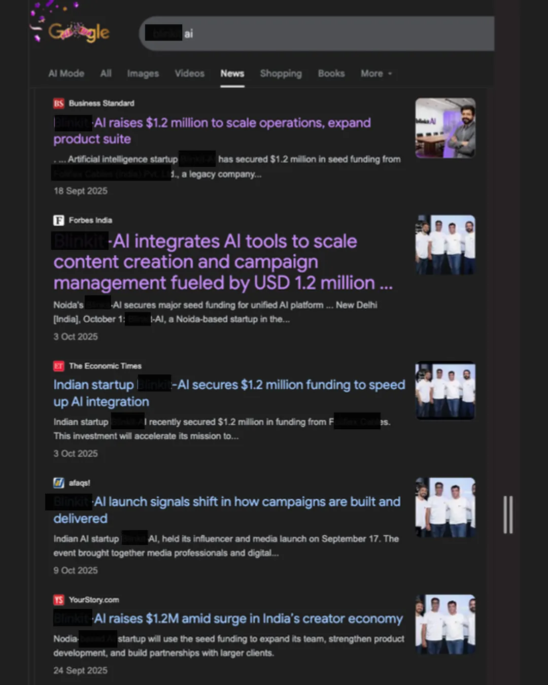 Google News results for "blinkit ai" — Blinkit-AI · SaaS